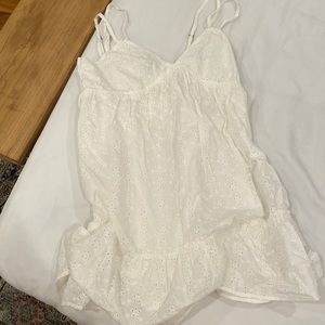 White mini dress